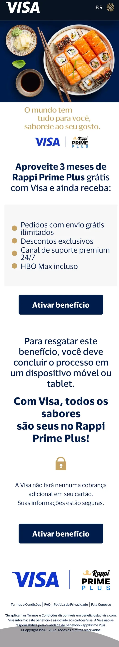 Imagem na descrição da promoção