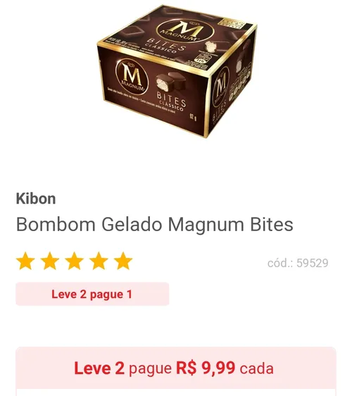 Imagem na descrição da promoção