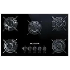 [Cashback R$ 100] Cooktop a Gás 5 Bocas Brastemp Ative! BDD75AE | R$ 526