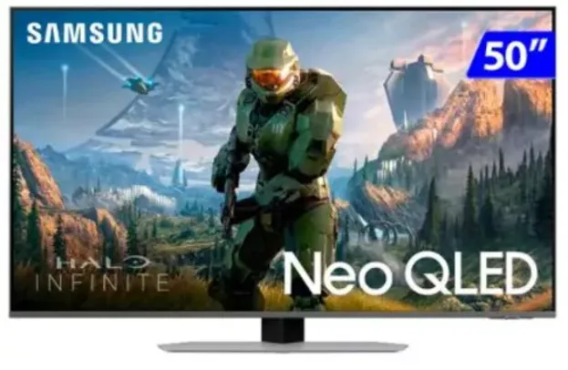 Smart TV Samsung Neo QLED 50" 4K Wi-Fi Tizen Mini LED Gaming 50QN90C