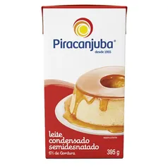 Leite Condensado Semidesnatado Piracanjuba Caixa 395g