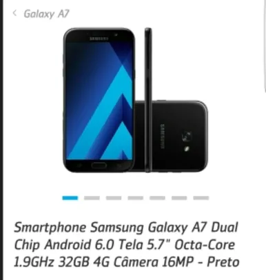 Samsung A7 2017 32GB - R$2.069