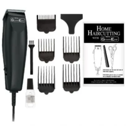 Máquina de Cortar Cabelo Wahl Groom Ease - Economize e Faça em Casa! 5 Pentes de Altura, Lâminas de Aço por R$ 27