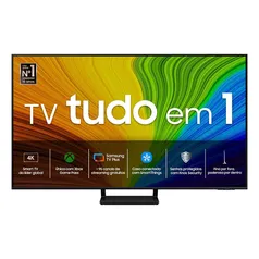 Samsung Smart TV 55 polegadas QLED 4K 55Q70D 2024, Tecnologia de Pontos Quânticos, Processador com AI, Painel até 120Hz, Design AirSlim