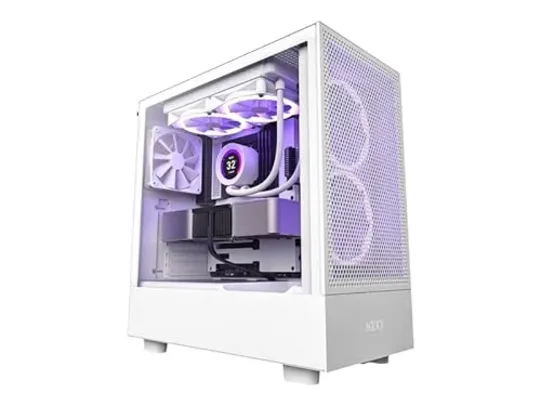 Gabinete Mid-tower NZXT H5 Flow Preto