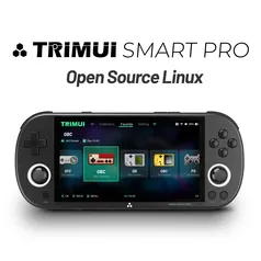 [Taxa Inclusa/Moedas] Console de Jogos Portátil Trimui Smart Pro, Tela IPS 4.96", Sistema Linux, Joystick Iluminação RGB, Retro, + 26 Emuladores 