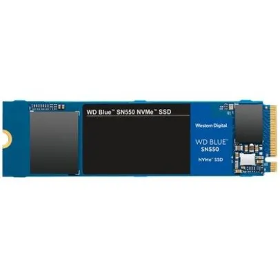 SSD WD Blue SN550, 500GB, M.2, PCIe, NVMe, Leituras: 2400Mb/s e Gravações: 1750Mb/s - WDS500G2B0C | R$460