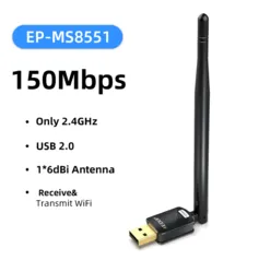 Adaptador WiFi USB 150M EDUP EP-MS8551 2.4Ghz