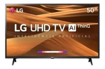 Smart TV Ultra HD 4K LED 50” LG 50UM7360 + Smart Magic | R$1.799