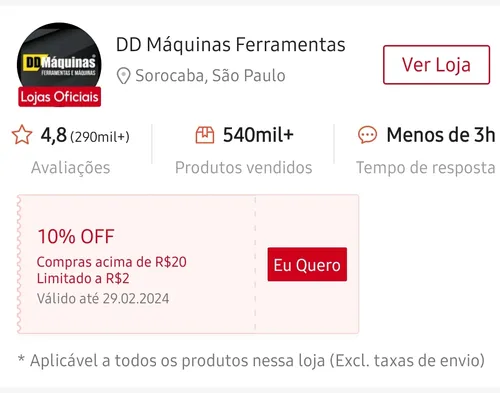 Imagem na descrição da promoção