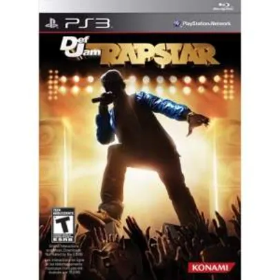 [LOJAS AMERICANAS] Game Def Jam Rapstar - PS3 - R$19,90