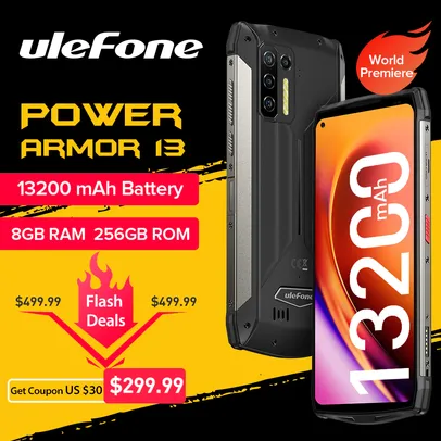 Smartphone Ulefone power armor 13 - 8GB+256GB | Versão global | R$1.656