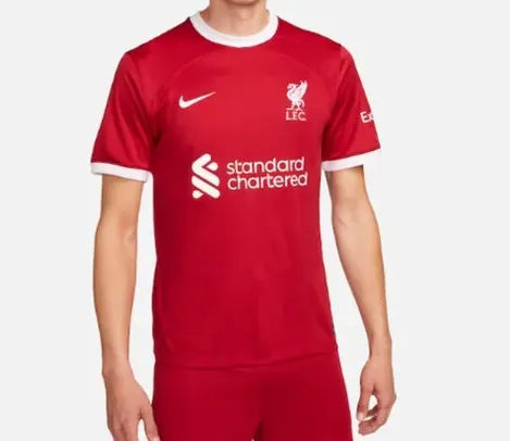 Camisa Nike Liverpool I 2023/24 Torcedor Pro Masculina