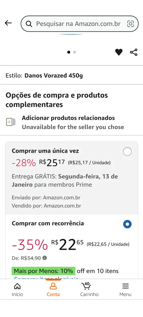 Imagem na descrição da promoção