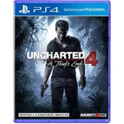 [Americanas] Jogo Uncharted 4 A Thief's End - PS4 - R$170