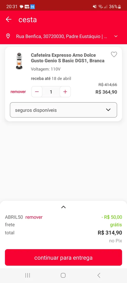 Imagem na descrição da promoção