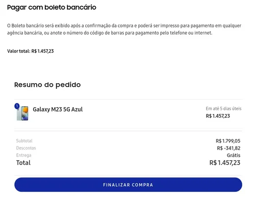 Imagem na descrição da promoção