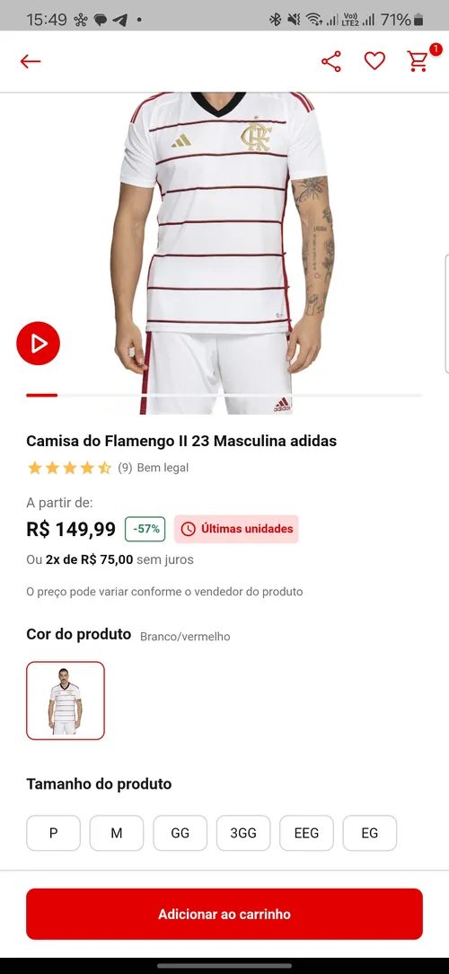 Imagem na descrição da promoção