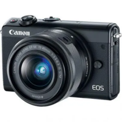 Câmera Digital Canon EOS M100 Mirrorless com Lente 15-45mm - R$1908