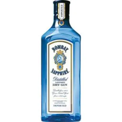 [AME] Gin Bombay Sapphire Dry London 750ml - Bacardi | R$80 ( Com AME R$64)