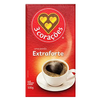 [Rec+Super]Café 3 Corações Extra Forte 500G(10un. a un sai 13,50)