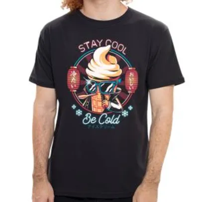 Camiseta Stay cold - Masculina - preta | R$30