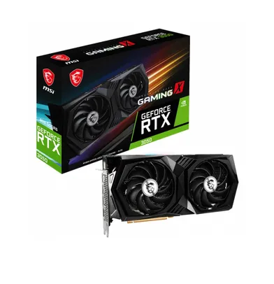 Placa de Vídeo MSI GeForce, RTX 3050 Gaming X, LHR, 8GB GDDR6, DLSS, Ray Tracing, 912-V397-423