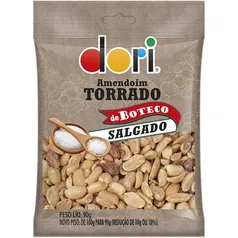 11!Amendoim Torrado Boteco Salgado 90g Dori