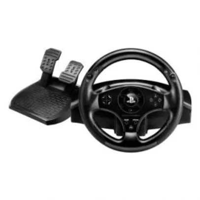 Volante e Pedais T80 para PS4 e PS3 com 2 Pás de Mudança de Velocidade - Thrustmaster - R$ 630