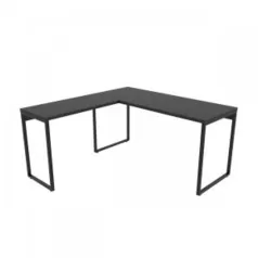 Mesa de Escritório em L Estilo Industrial 1,50mx1,50m | R$350