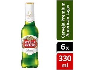 Cerveja Stella Artois Lager 6 Unidades - 330ml | R$17