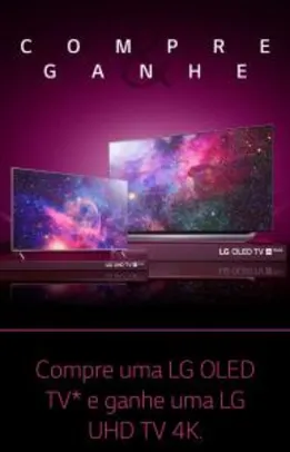 Compre e Ganhe LG: leve LG OLED e ganhe LG 4K [Modelos Selecionados]