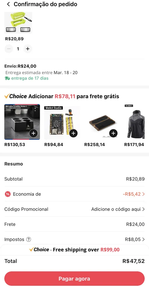 Imagen na descrição da promoção