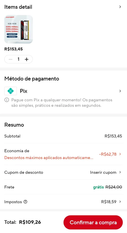 Imagem na descrição da promoção