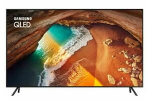 Smart TV 4k Samsung QLED 55" UHD com Pontos Quânticos, Sem efeito Burn-in, HDR500 e Wi-Fi - QN55Q60RAGXZD
