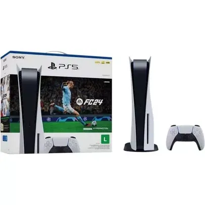 PLAYSTATION 5 + EA SPORTS FC 24 825GB MÍDIA FÍSICA VOLTOU