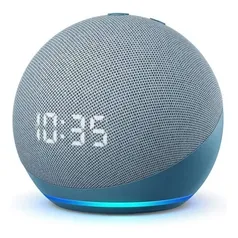 [Selecionados] Amazon Echo Dot 4th Gen with clock com assistente virtual Alexa