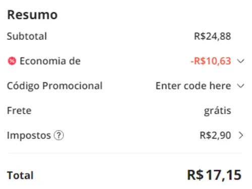 Imagem na descrição da promoção