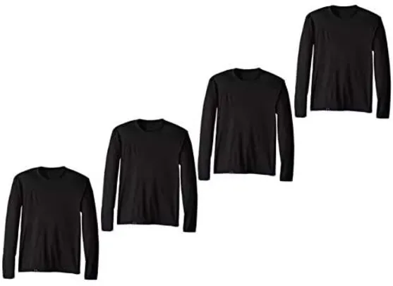 [Prime] Kit com 04 Camisetas Proteção UV Masculina UV50+ Secagem Rápida Cores | R$116
