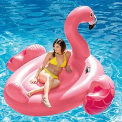 Bote Flamingo Rosa Gigante Para até 2 Pessoas - Intex R$ 92