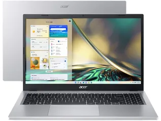Notebook Acer Aspire 3 Intel Core i3 8GB 512GB SSD - 15,6” Full HD Windows 11 A315-510P-35D2