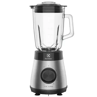 Liquidificador Electrolux EBS30 Aço Inox Escovado/Preto com Copo de Vidro 700W 220V