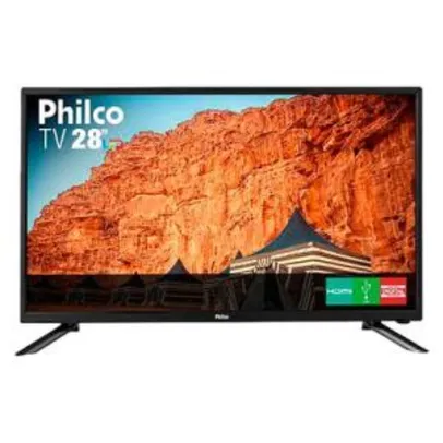 TV LED 28 Philco PH28N91D HD com Conversor Digital USB HDMI Preta por R$ 627