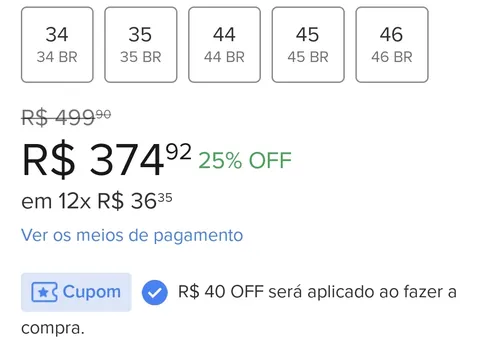 Imagem na descrição da promoção