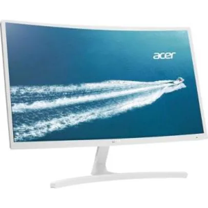 Monitor Acer LED 23.6´ Widescreen Curvo, Full HD, HDMI/VGA, FreeSync, Branco - ED242QR WI - R$807