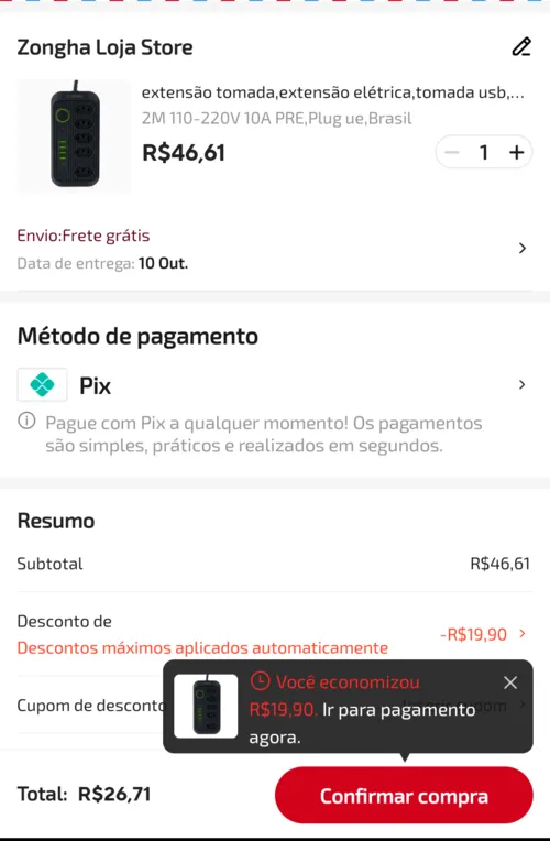 Imagem na descrição da promoção