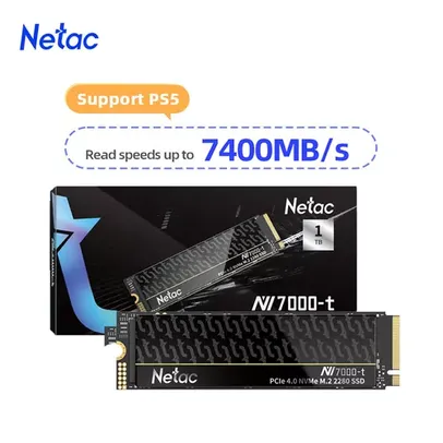 SSD Nvme Netac NV7000t de 1tb de armazenamento - Para Playstation 5, PC e Notebook