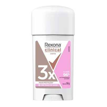 Desodorante Antitranspirante Rexona Clinical Classic Women Stick 58g