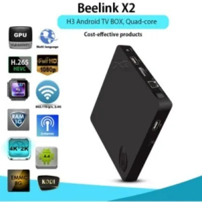 Beelink X2 Android Tv Box 4k Quad-core 1gb Ram 8gb Rom por R$100