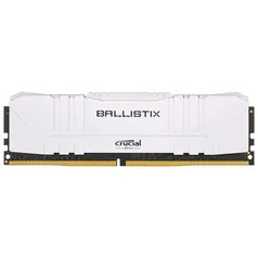 Memória Crucial Ballistix 8GB DDR4 3000 Mhz, CL15, Branco | R$270